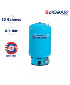 Tanque hidroneumático de diafragma 33 galones Pedrollo